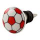 Red Football Pattern Ceramic Wine Stopper 